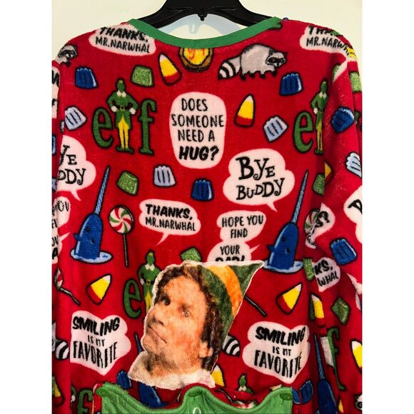 Elf 1-Piece Pajamas Fleece Adult 3X 22W- 24W Drop-Seat Sleepwear Warm Pjs NWT - Picture 7 of 9